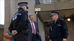 Kenny MacAskill and Grampian Police officers