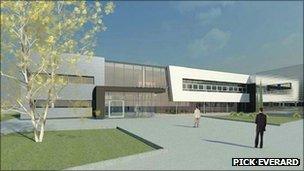 Artist interpretation of a new college block at the College of West Anglia's King's Lynn campus (Pick Everard)