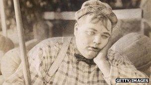 American comedy actor Roscoe 'Fatty' Arbuckle in 1915