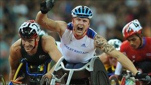 GB wheelchair racer Dave Weir who won two golds in Beijing in 2008