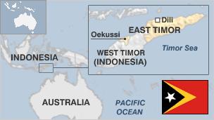 Map of East Timor