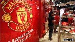 Manchester United shop in Bangkok