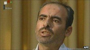 Lt Col Hussein al-Harmoush on Syrian TV, 15 Sept