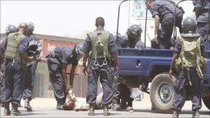Police in Kitwe - 22 September 2011