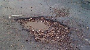 Potholes in Lancashire