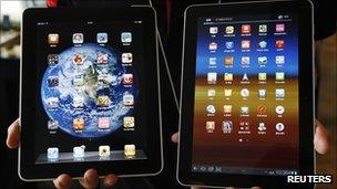 Apple iPad and Galaxy Tab