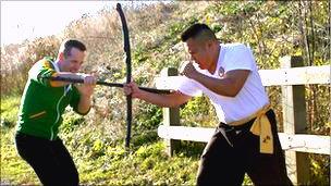 Irish stick-fighting popularity grows but not in Ireland - BBC News