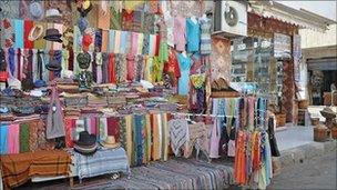 A market stall in Sharm el-Sheikh