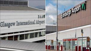 Glasgow and Edinburgh Airports