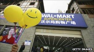 A Wal-Mart store in Chongqing, China