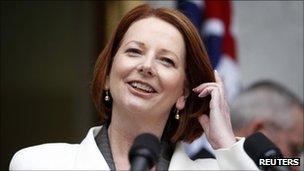 Australian Prime Minister Julia Gillard - 18 July 2011