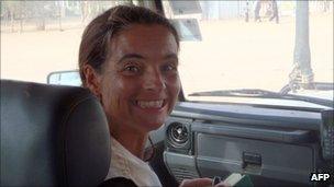 Photo handout of MSF Spanish aid worker Montserrat Serra on 14 October 2011