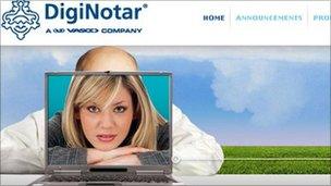 DigNotar homepage