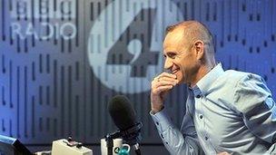 Evan Davis presenting Radio 4's The Bottom Line