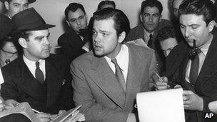 Orson Welles, talking to reporters on 31 October 1938 about his radio dramatization.