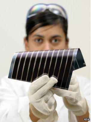 DSSC solar cell