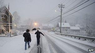 Snow in Vermont