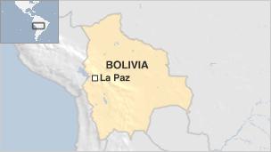 Map of Bolivia