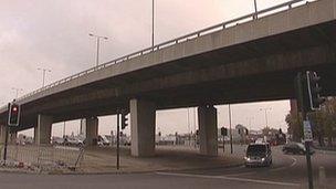 The Bow Roundabout in east London