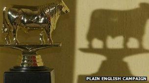 Plain English Campaign Golden Bull award