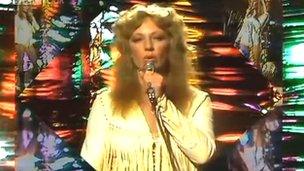 Andrea True appearing on the BBC's Top Of The Pops in 1976