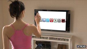 Gesture-controlled TV
