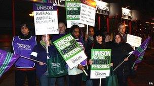 Health workers out on strike at midnight from the Birmingham Women's Hospital