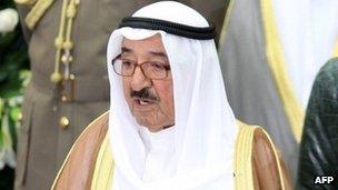 The Emir of Kuwait, Sheikh Sabah al-Ahmed al-Sabah (25 October 2011)