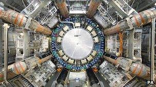 The Large Hadron Collider particle accelerator at CERN