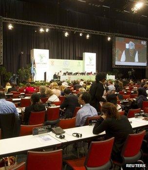 Climate talks plenary hall, Durban (Image: Reuters)