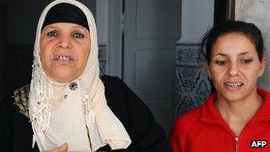 Mohamed Bouazizi's mother and sister