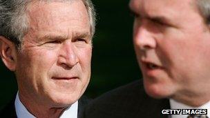 George W Bush and Jeb Bush