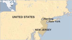 Map of Harding, New Jersey