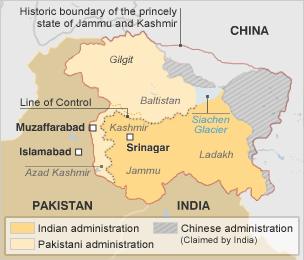 Map of Kashmir