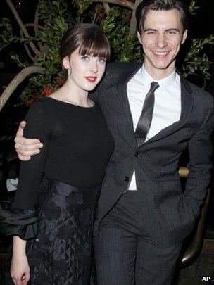 Alexandra Roach and Harry Lloyd, who play young Margaret and Denis Thatcher, at the film's premiere