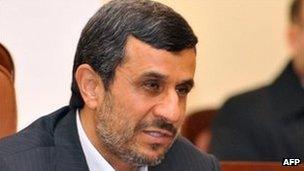 Mahmoud Ahmadinejad (December 2011 photo)