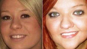 Sasha Danielle Jarvis (chwith) a Sian Gwenllian Lloyd