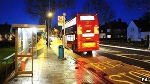 The Bus stop in Eltham where Stephen Lawrence was attacked in April 1993