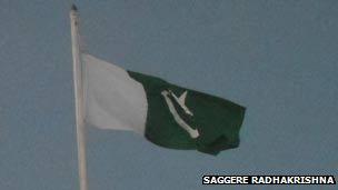 Pakistani flag raised in Sindgi, near Bijapur, Karnataka, 1 January. Pic by Saggere Radhakrishna