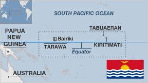 map of Kiribati
