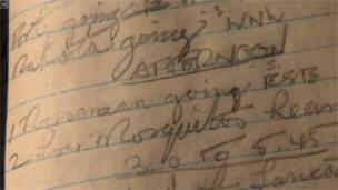 Richard Anderton's notebook entry