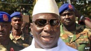 Gambian President Yahya Jammeh