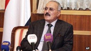 President Ali Abdullah Saleh (22 Jan 2012)