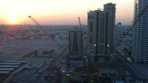 Construction site in Doha