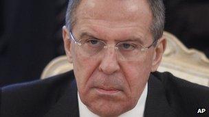 Russian Foreign Minister Sergei Lavrov on 6 February 2012