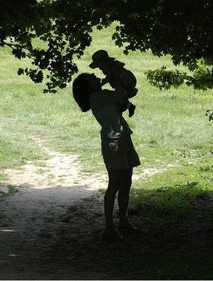 Woman and child (Image: BBC)