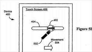 A technical drawing from Apple patent document