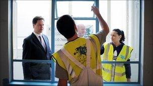 Nick Clegg meets apprentices