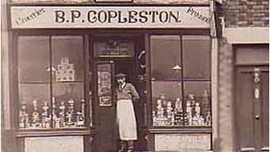 Siop Copleston's yn y 1920au