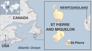 St Pierre France Map St Pierre And Miquelon Profile - Bbc News